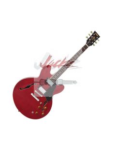 Vintage Semi Acoustic Guitar VSA500CR Cherry Red, VSA500HB Honeyburst or VSA500SB Sunburst